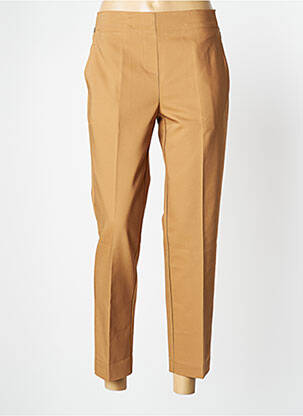Pantalon slim talie elastică bej EDAS femeie