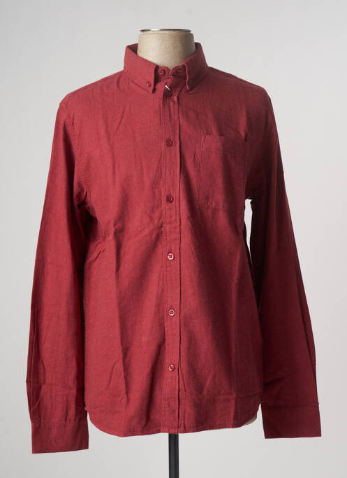 Cămașă cu mâneci lungi roșu KNOWLEDGE COTTON APPAREL bărbat