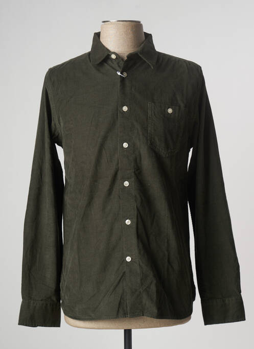 Cămașă cu mâneci lungi verde KNOWLEDGE COTTON APPAREL bărbat