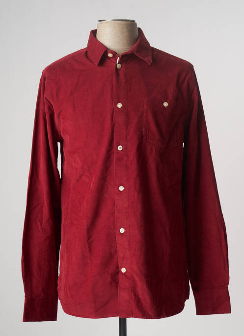 Cămașă cu mâneci lungi roșu KNOWLEDGE COTTON APPAREL bărbat