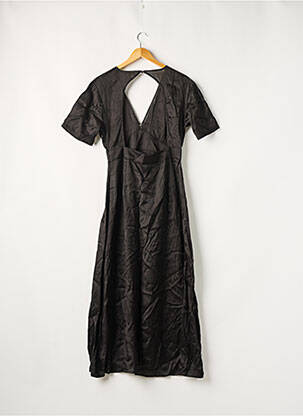 Rochie lungă mâneci scurte mâneci scurte negru BIZANCE femeie