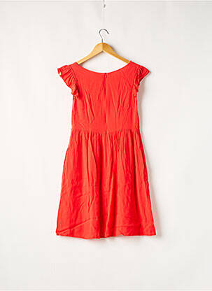 Rochie midi țesătură crep mâneci scurte roșu SEE U SOON femeie