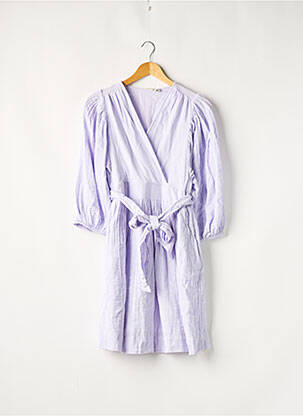 Rochie midi mâneci 3/4 mâneci 3/4 violet Y.A.S femeie