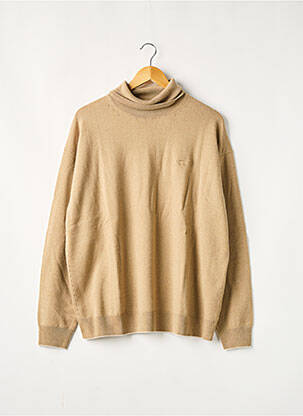 Pulover cu guler înalt bej LACOSTE bărbat