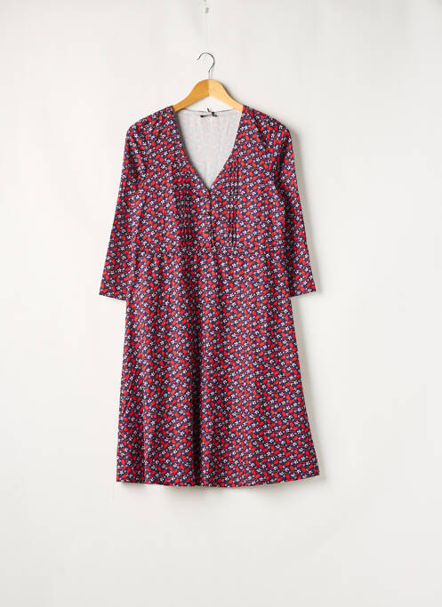 Rochie midi croială evazată mâneci lungi albastru IKKS femme