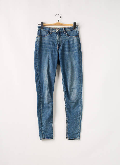 Blugi cu croială slim albastru DIVIDED H&M bărbat