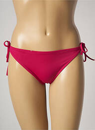 Chiloți de baie efect material satinat bikini roz CALVIN KLEIN femeie