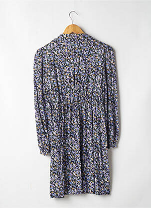 Rochie scurtă croială evazată mâneci lungi violet PIECES femeie