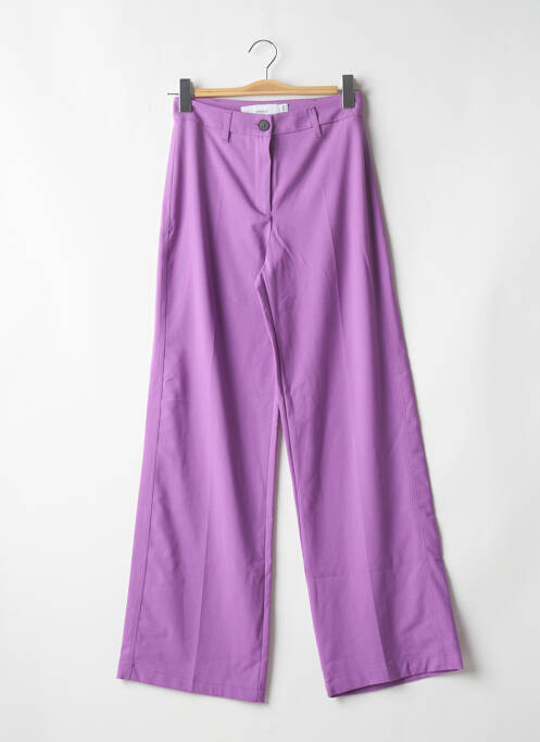 Pantalon larg violet BERSHKA femeie