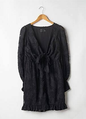 Rochie scurtă croială evazată mâneci lungi negru ASOS femeie