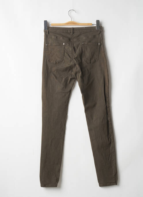 Pantalon slim verde CAMAIEU femeie
