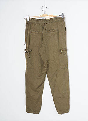 Pantalon cargo buzunare mărime normală verde CREEKS femeie
