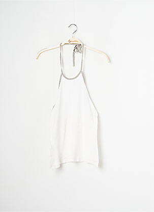 Top elasticitate fără mâneci bej SANS MARQUE femme