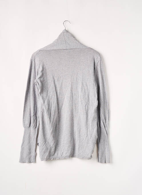 Vestă cu mâneci lungi finisaj cu mansete elastice gri SANS MARQUE femme