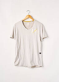 Tricou broderie mâneci scurte bej G STAR homme