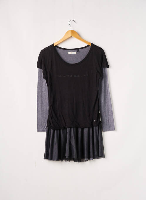 Tunică mâneci lungi negru IKKS femeie