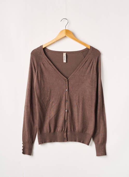 Vestă cu mâneci lungi maro CACHE CACHE femeie