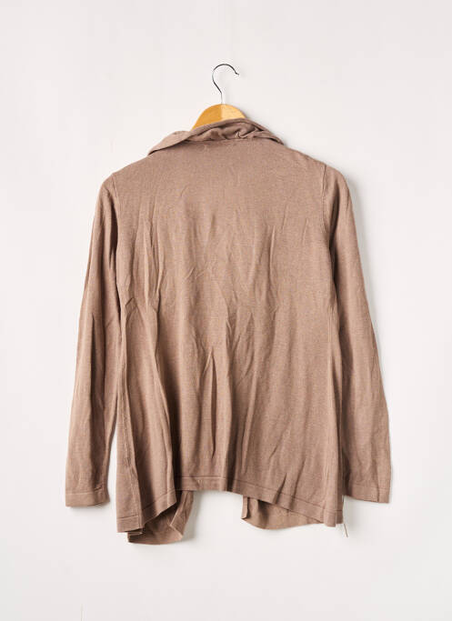 Vestă cu mâneci lungi maro DDP femeie