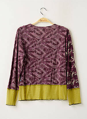 Top imprimeu fantezie mâneci lungi violet ROSA ROSAM femeie
