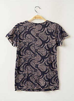 Tricou imprimeu fantezie mâneci scurte albastru MAISON SCOTCH femeie