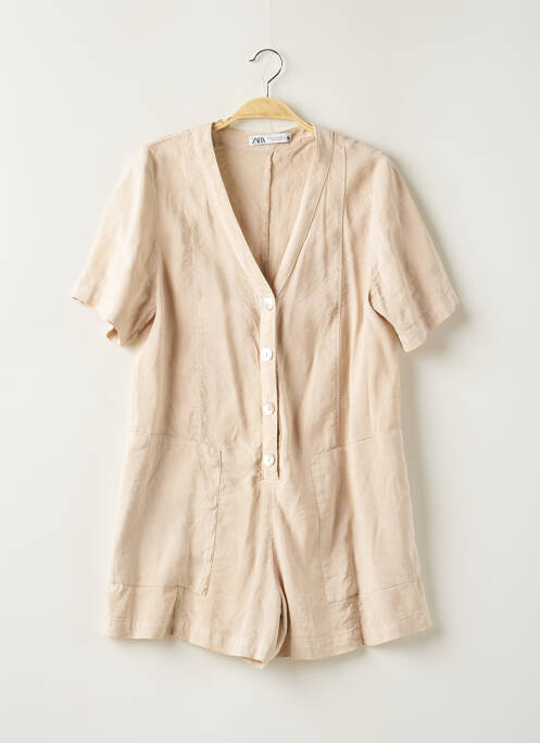 Salopetă scurtă bej ZARA femeie