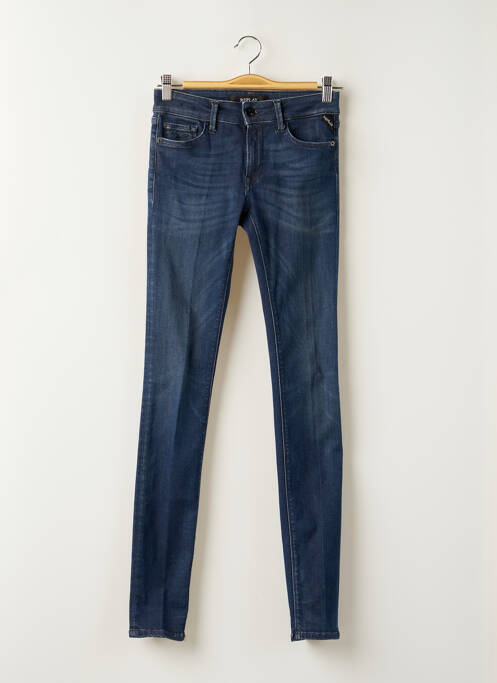 Blugi cu croială slim albastru REPLAY femeie