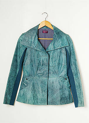 Geacă din piele albastru ONE STEP femeie