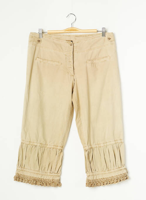 Pantalon trei sferturi bej WOM & NOW femeie