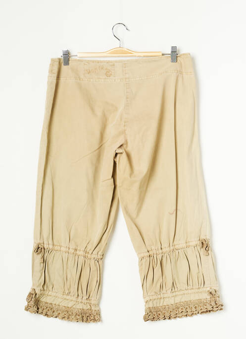 Pantalon trei sferturi bej WOM & NOW femeie