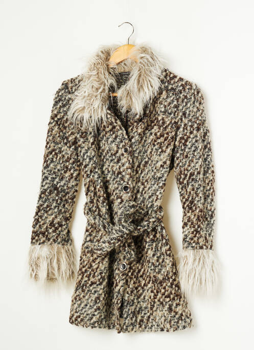 Palton lung bej LE PHARE DE LA BALEINE femeie