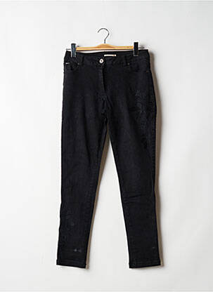 Blugi cu croială slim negru ELORA femeie