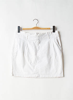 Fustă scurtă alb CAMAIEU femeie