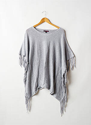 Poncho guler rotund gri TOM TAILOR femeie