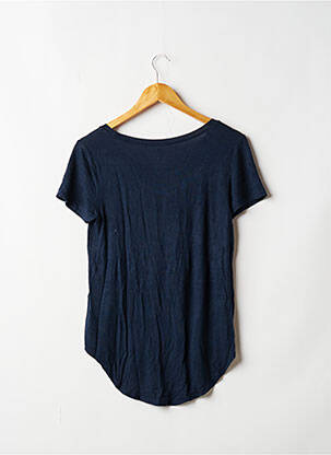 Top elasticitate mâneci scurte albastru HOLLISTER femeie