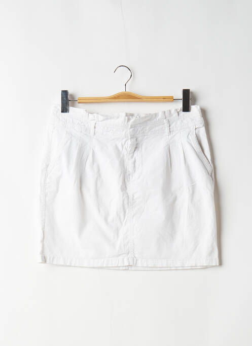 Fustă scurtă alb CAMAIEU femeie