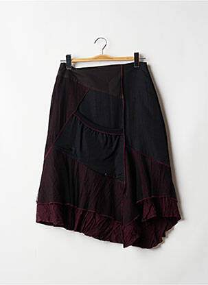 Fustă midi negru PLANETE INTERDITE femeie