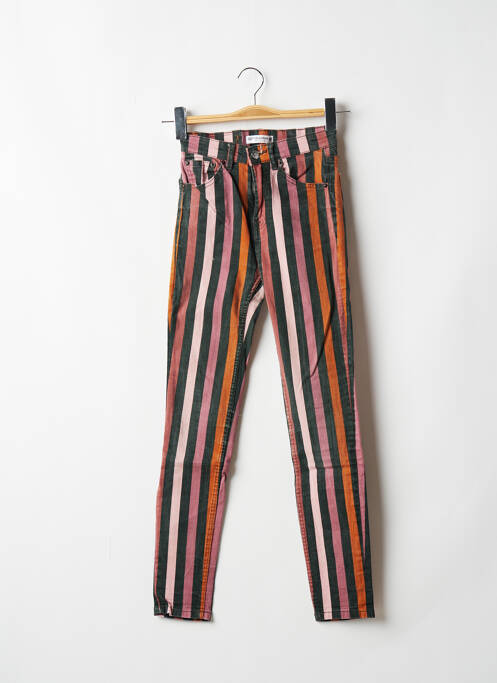 Pantalon slim roz PULL AND BEAR femeie