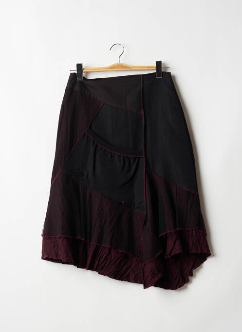 Fustă midi negru PLANETE INTERDITE femeie