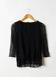 Top croială fluidă mâneci 3/4 negru ETAM femme
