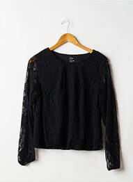 Top guler rotund mâneci lungi negru ISKA femeie