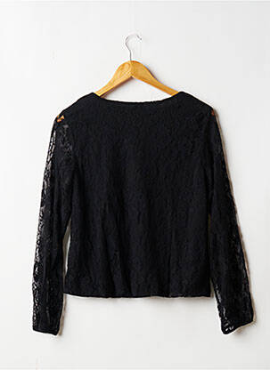 Top guler rotund mâneci lungi negru ISKA femeie