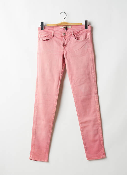 Pantalon slim roz ZARA femeie