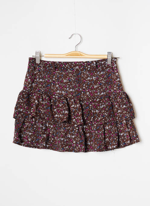 Fustă scurtă maro ROSEBUD femeie