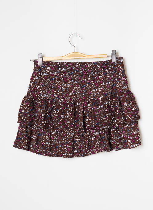 Fustă scurtă maro ROSEBUD femeie