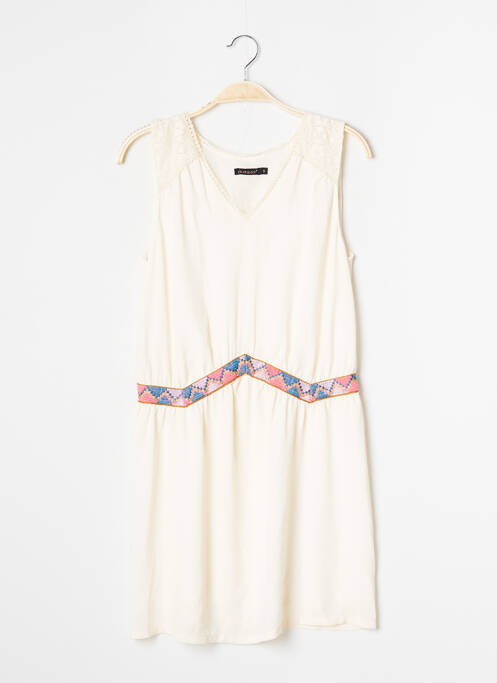 Rochie scurtă bej COLOR BLOCK femeie