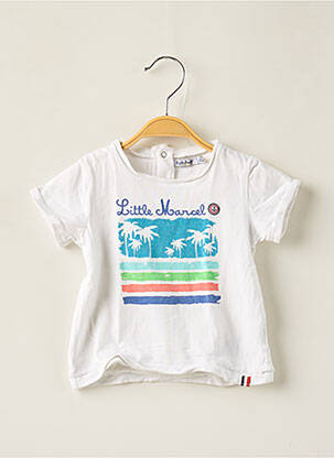 Tricou alb LITTLE MARCEL băiat