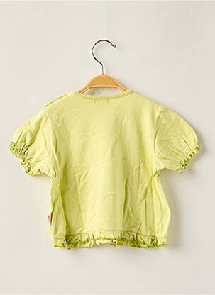 Tricou croială cambrată mâneci scurte verde ELLE fată