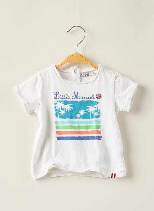 Tricou alb LITTLE MARCEL băiat