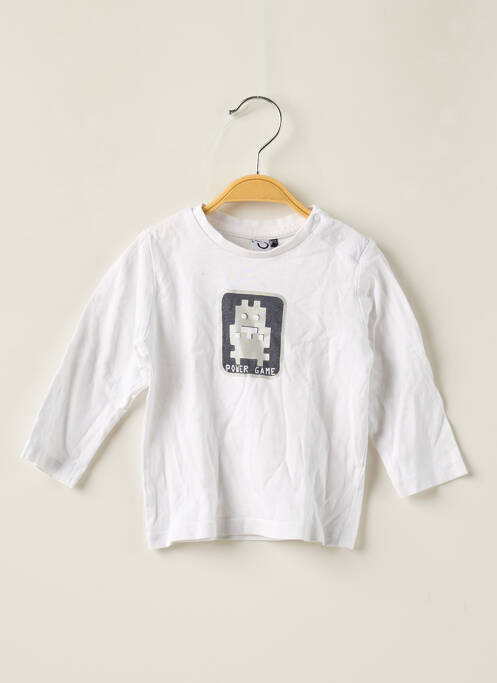 Tricou alb 3 POMMES băiat