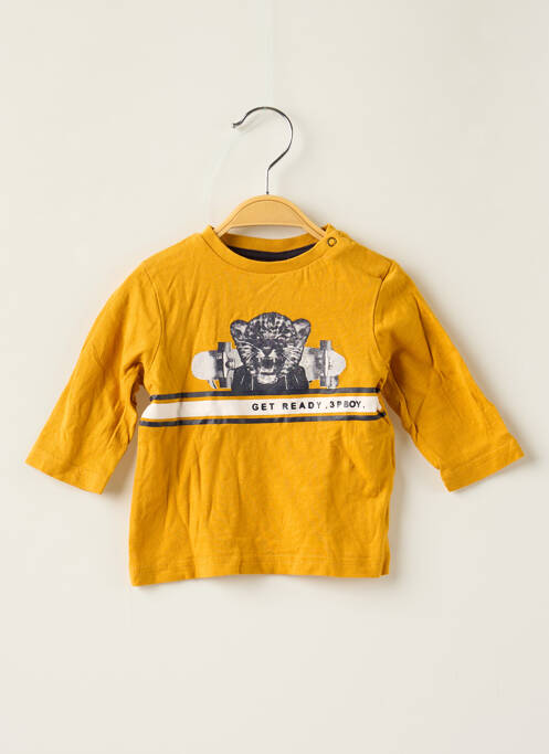 Tricou galben 3 POMMES băiat